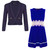 Lace Waist Dress Bundle with Zip Pocket Blazer in Various Colours