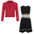 Lace Waist Dress Bundle with Zip Pocket Blazer in Various Colours