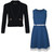 Belted Dress Bundle with Zip Pocket Blazer in Various Colours