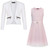 Belted Dress Bundle with Zip Pocket Blazer in Various Colours