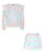 Girls Top Skirt Set Tie Dye Tiered in Various Colours