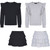 Girls Layered Skirt Frill Top Bundle of 2 Sets in Various Colours