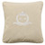 Embroidered Personalised Laurel Initials Cushion Cover only in Various Colours