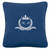 Embroidered Personalised Laurel Initials Cushion Cover and Filling in Various Colours