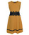 Girls Lace Waist Skater Dress in Mustard,  Navy & Cerise