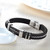 Men’s Silicon Cable Stainless Steel Clasp Wristband