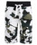 Boys Jersey Camouflage Print  Shorts (Pack of 3) in 2 Grey and 1 White