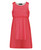 Girls Chiffon Pearl Detail Dress in Red and Cerise