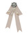 Womens Long Satin Bow Ribbon Brooches Rose Gold and Metallic Beige