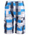 Boys Cargo Summer Shorts Checked Print Red, Blue and Turquoise