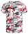 Boys Crochet Camo Pattern Shirt Black, Red, Blue and Turquoise