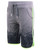 Boys Jersey Shorts Splash Print in Black, Khaki and Grey Marl