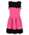 Girls Bow Dress and Jacket Bundle in Cerise and Black