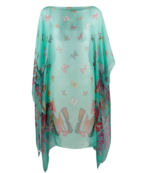 Ladies Buterfly Print Summer Poncho in Various Colours