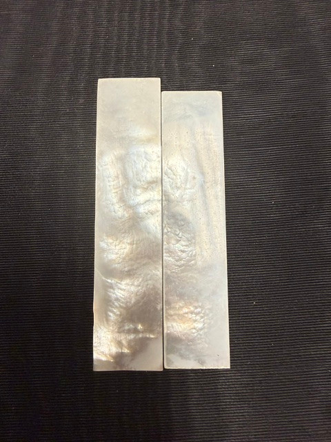 White Mother of Pearl Pair 3 3/8 X 3/4 X .065 Presentation Grade #4