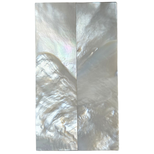 White Mother of Pearl Pair 4 1/8 x 1 1/8 x .145 B Grade #23