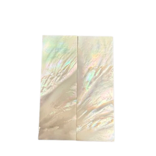 White Mother of Pearl Pair 2 1/2 x 7/8 x .100 "Bright" Presentation Grade #57