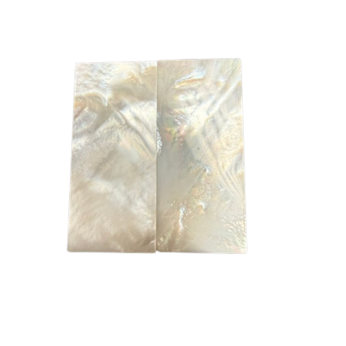 White Mother of Pearl Pair 2 1/4 x 1 x .095 Presentation Grade #31