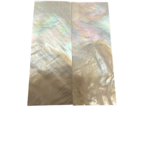 White Mother of Pearl Pair 3 1/4 x 1 1/4 x .120 B Grade #34