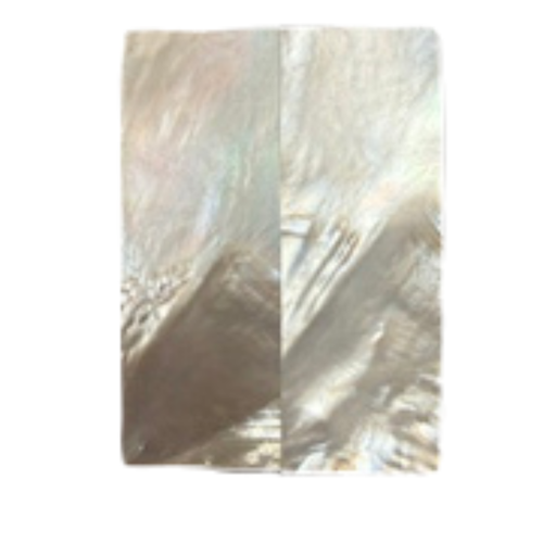 White Mother of Pearl Pair 3 1/2 x 1 1/4 x .120 B Grade #87