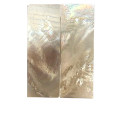 White Mother of Pearl Pair 3 1/4 x 1 1/8 x .140 B Grade #5