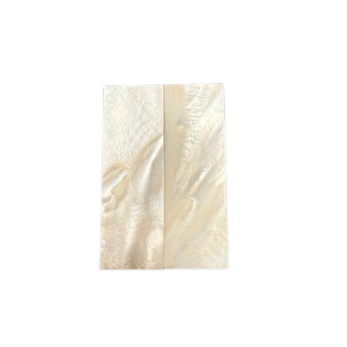 White Mother of Pearl Pair 3 x 1 x .105 A Grade #21
