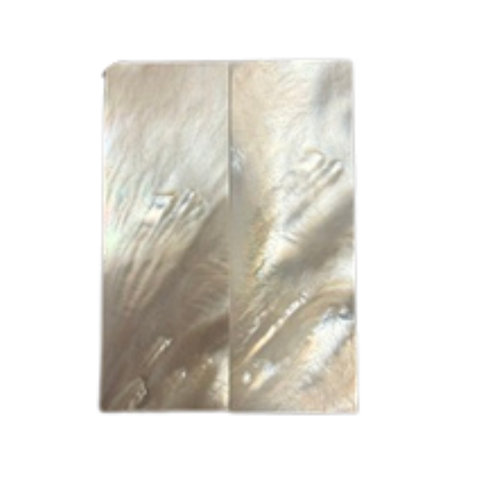 White Mother of Pearl Pair 3 1/2 x 1 1/4 x .120 B Grade #91