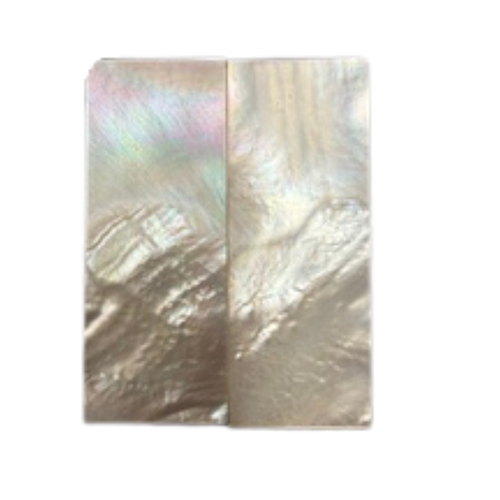 White Mother of Pearl Pair 3 1/4 x 1 1/4 x .125 B Grade #90