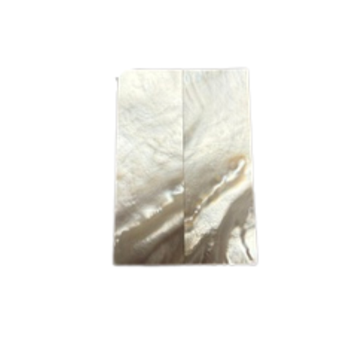 White Mother of Pearl Pair 3 1/4 x 1 1/8 x .125 A+ Grade #94