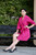 Double Face Magenta Wool Coat