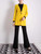 Double Face Yellow Wool & Cashmere Blazer