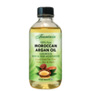 Fountain 100% Pure Organic Moroccan Argan Oil - front. Liquid Gold for healthy, strong hair, skin, nails. Reduce wrinkles.