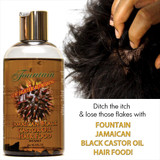 Jamaican Black Castor Oil Hair Food with Peppermint for Hair Loss and Dry Scalp