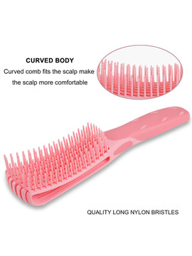Fountain Detangling Brush for Coily Curly Kinky Normal Wavy Wet Thick or 4C Hair