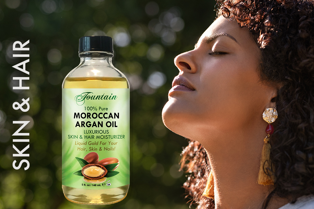 Fountain Moroccan Argan Oil Skin & Hair Moisturizer