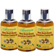 Fountain Real Black Black Jamaican Castor Oil 4 Oz 3-Pack  - Organic Fountain real black black Jamaican castor oil botanical name rincus communis (aceite de recino). 