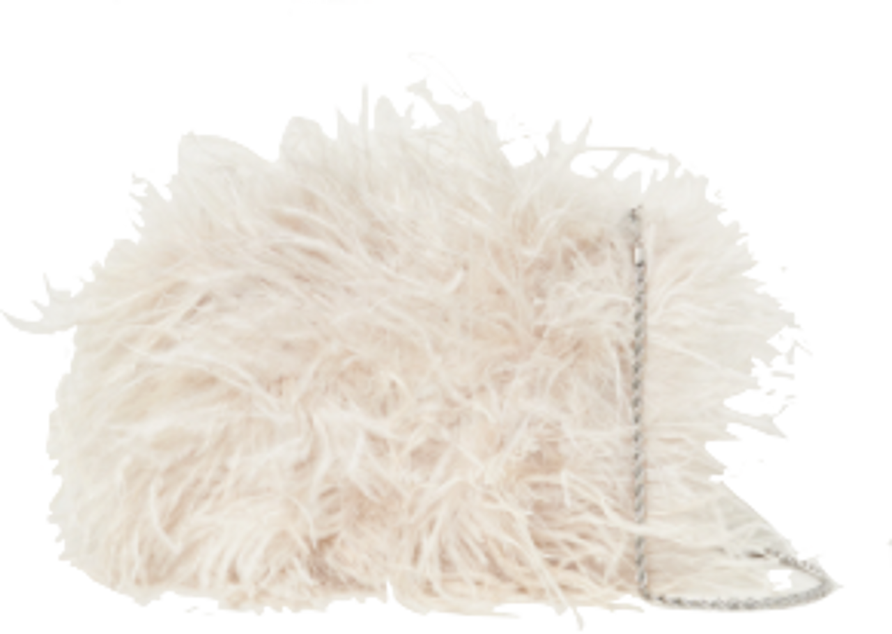 Loeffler Randall Zahara Mini Feather Pouch