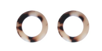 Mini Tortoise Open Circle Studs Mini Tortoise Open Circle Studs