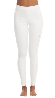 Distressed White Denim Leggings Distressed White Denim Leggings