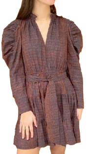 Elizabeth Dress in Brown Croc Elizabeth Dress in Brown Croc