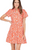 Button Front Tier Dress in Poppy Print 