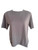 Half Sleeve Crew Neck Tee in Grey 