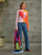 Cashmere Colorblock Heart Crew 