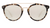 Puglia in White Tortoise/Gold with Silver Flat Mirror 