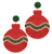 Holiday Beaded Ornament Earring 