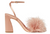 Minerva Simple Sandal with Feathers