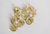 Genuine Pearl and Gold Coin Statement Earrings