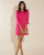 Franca Dress - Pink Sapphire Feathers