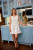 Square Neck Dress - White