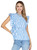 Scallop Tiered Top - Blue Medley